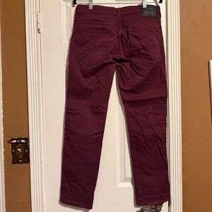 Levi's Maroon 511 Slim Fit Jeans